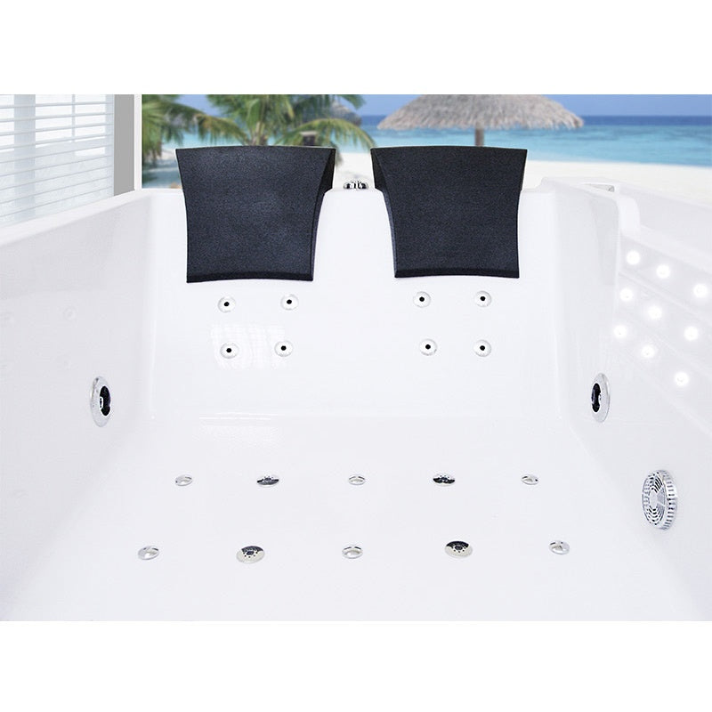 WANNA Z HYDROMASAŻEM Z PODGRZEWACZEM FENIX 606BH LEWA BIAŁA 180x120 CM FENIX-606BH-L-180
