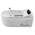 WANNA Z HYDROMASAŻEM LEMUR 796L LEWY BIAŁA 140x80 CM LEMUR-796L-140