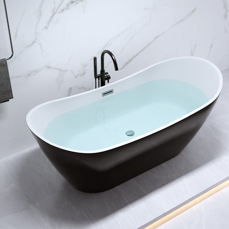 WANNA WOLNOSTOJĄCA RICA 513A CZARNA PRZELEW CHROM 150x75 CM RICA-513A-BL-150X75
