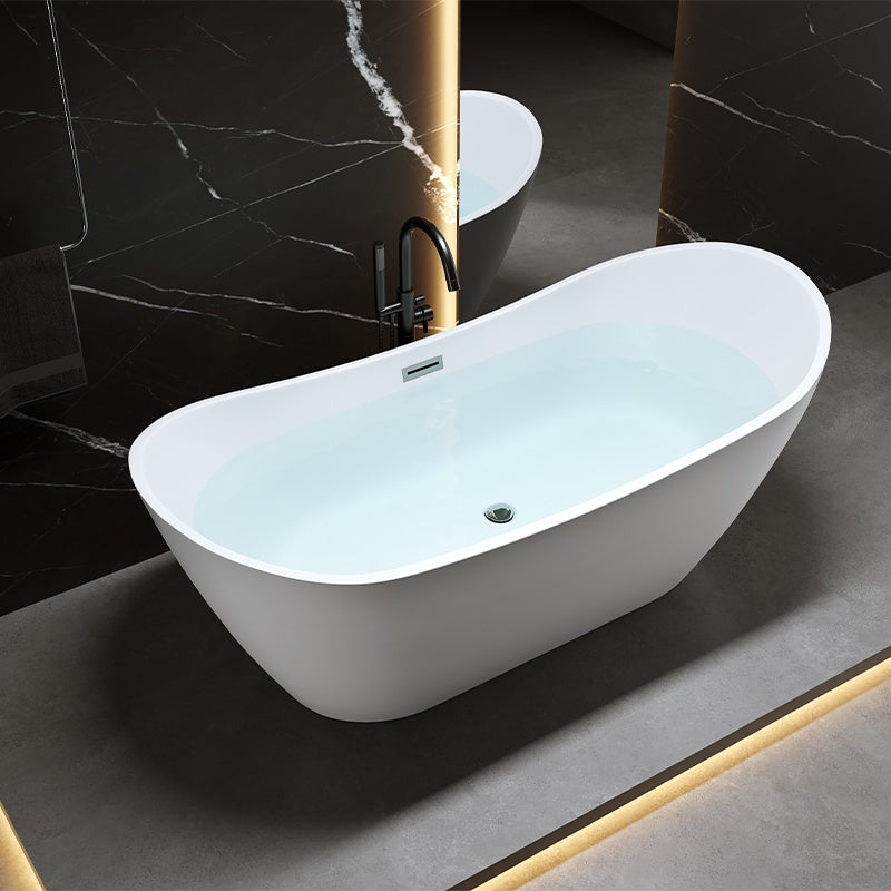 WANNA WOLNOSTOJĄCA RICA 513B BIAŁA PRZELEW CHROM 160x75 CM RICA-513B-160X75