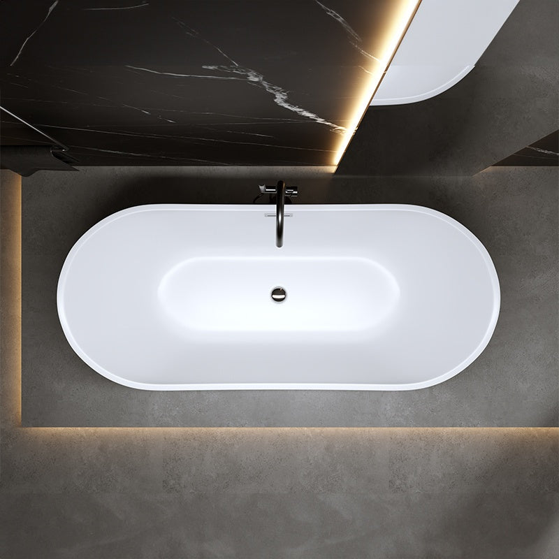 WANNA WOLNOSTOJĄCA RICA 513C BIAŁA PRZELEW CHROM 170x75 CM RICA-513C-170X75
