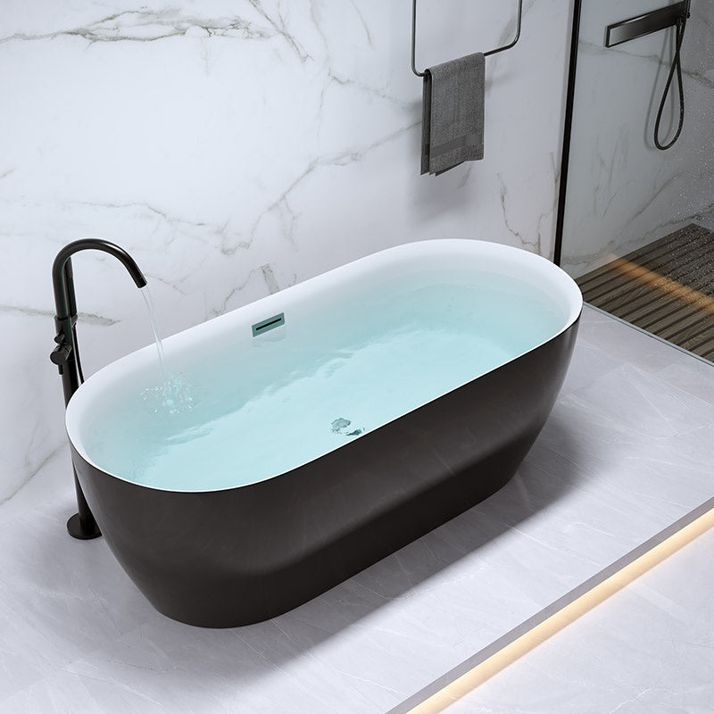 WANNA WOLNOSTOJĄCA CESANA 518B CZARNA PRZELEW CHROM 160x75 CM CESANA-518B-BL-160