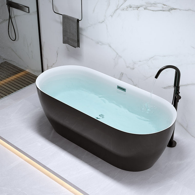 WANNA WOLNOSTOJĄCA CESANA 518C CZARNA PRZELEW CHROM 170x75 CM CESANA-518C-BL-170