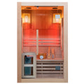 SAUNA FIŃSKA WYSOKOTEMPERATUROWA Z PIECEM KEMI1/HARVIA 1-2 OSOBOWA 120x105 KEMI1
