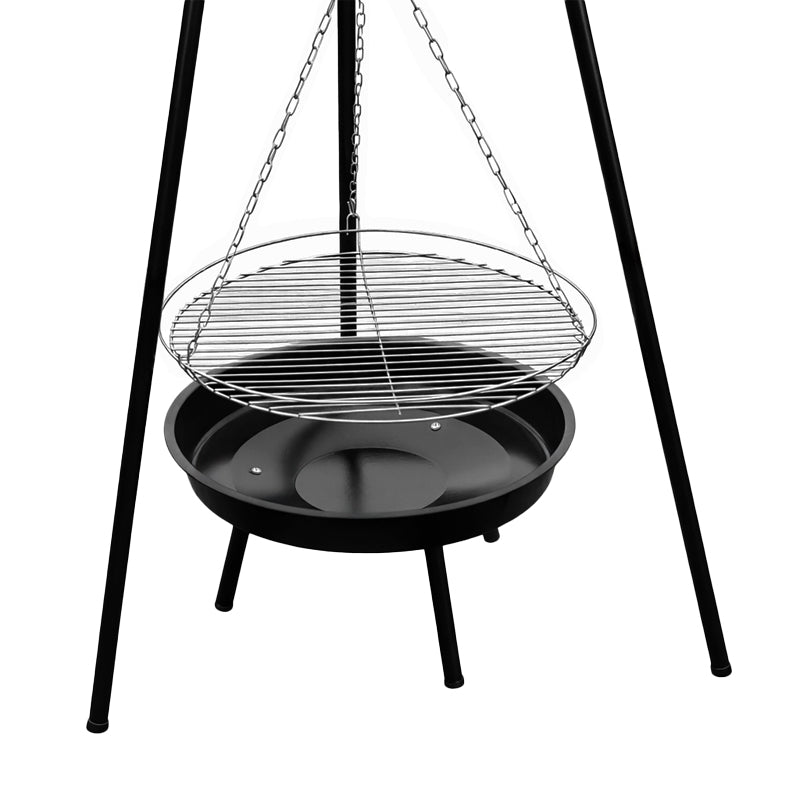 PALENISKO GRILL OGRODOWY WĘGLOWY Z POKRYWĄ VL08 CZARNE VL08-BLACK
