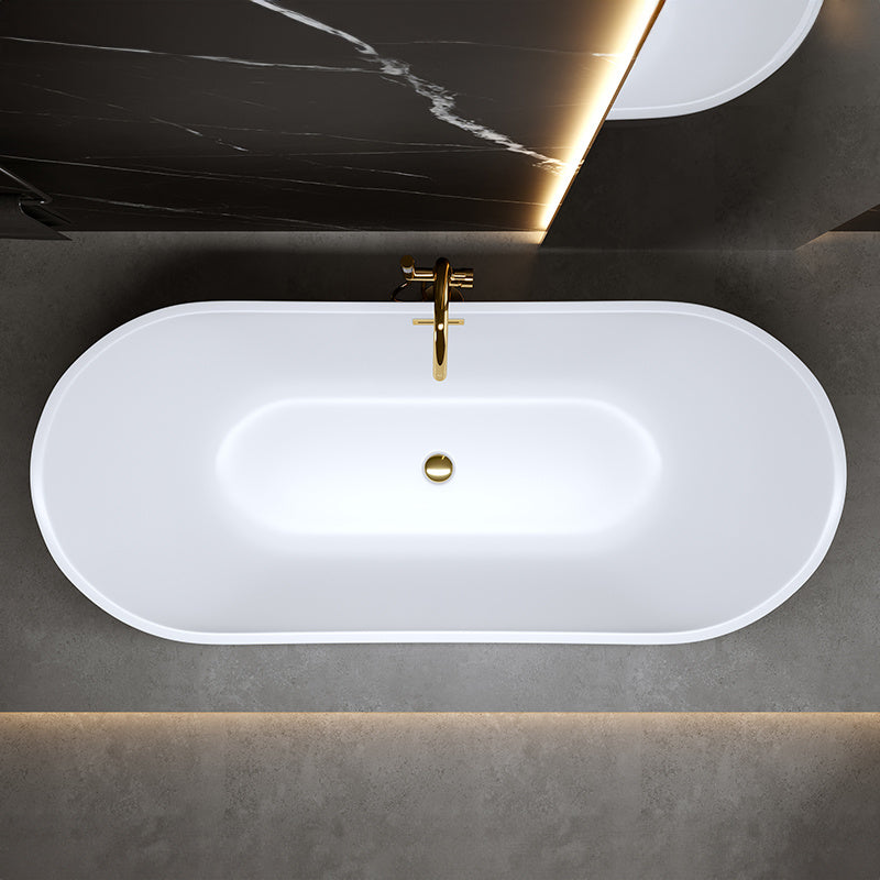 WANNA WOLNOSTOJĄCA RICA 513D BIAŁA PRZELEW ZŁOTA 180x80 CM RICA-513D-P-GL