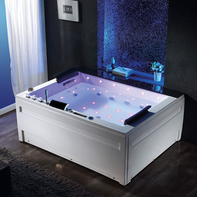 WANNA Z HYDROMASAŻEM KALAMBO 914 Z OBUDOWĄ CZARNA 190x150 CM KALAMBO-914-BL+OBUD