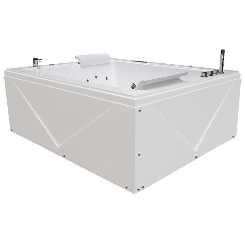 WANNA Z HYDROMASAŻEM DIABLO 666 DO ZABUDOWY BIAŁA 180x150 CM + OBUDOWA DIABLO-666-180+OBUD