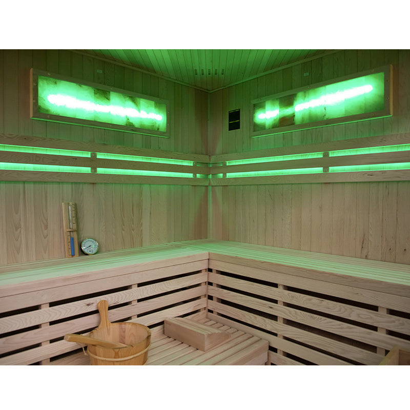 SAUNA FIŃSKA WYSOKOTEMPERATUROWA Z PIECEM KEMI6/HARVI 5-6 OSOBOWA 200x200 KEMI6
