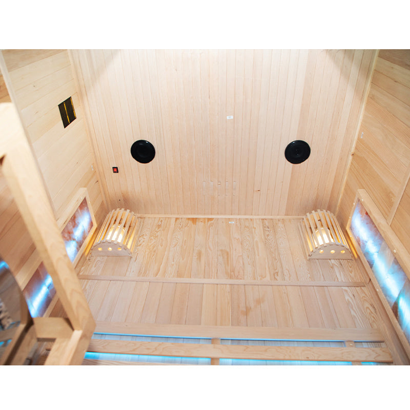 SAUNA FIŃSKA WYSOKOTEMPERATUROWA Z PIECEM KEMI3/HARVIA 3-4 OSOBOWA 150x120 KEMI3