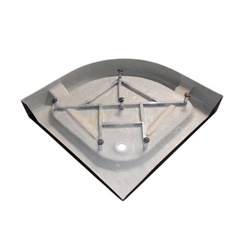 BRODZIK PRYSZNICOWY PÓŁOKRĄGŁY WYSOKI SXL01B CZARNY 90x90 CM SXL01B-BL-90