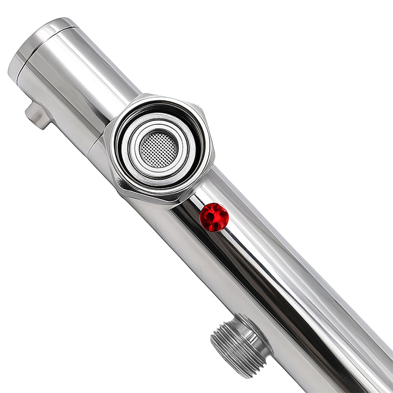 BATERIA PRYSZNICOWA Z TERMOSTATEM ŁAZIENKOWA ŚCIENNA T203A CHROM T203A