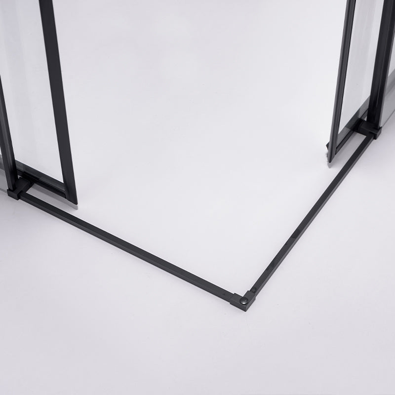 KABINA PRYSZNICOWA KWADRATOWA SUPER SLIM NOVA CZARNA 90x90 CM 6 MM NOVA-BL-90X90