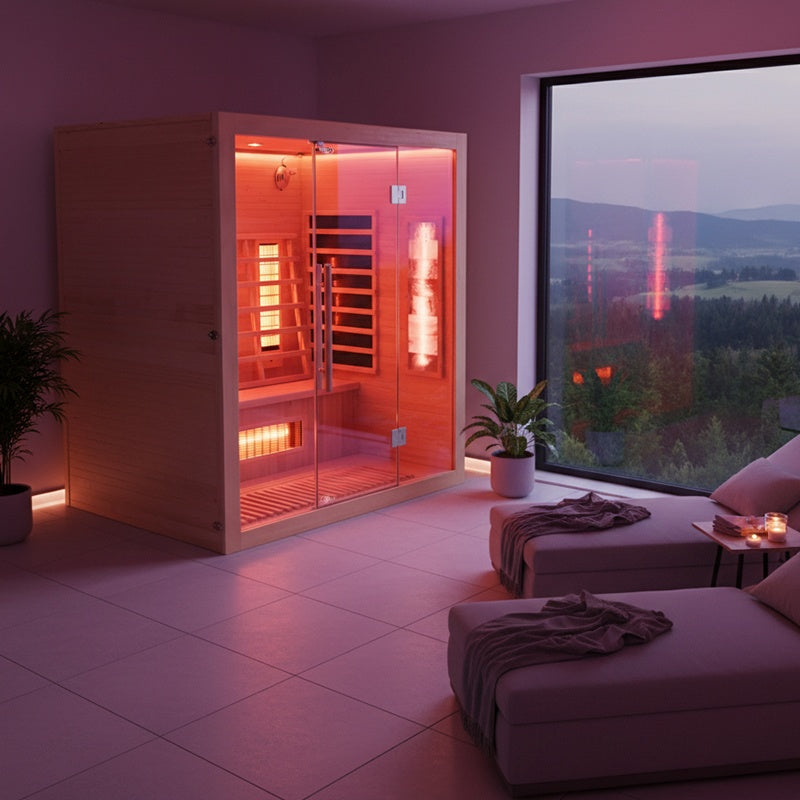 SAUNA SUCHA INFRARED NISKOTEMPERATUROWA ALTA5 3-4 OSOBOWA 175x120 CM ALTA5