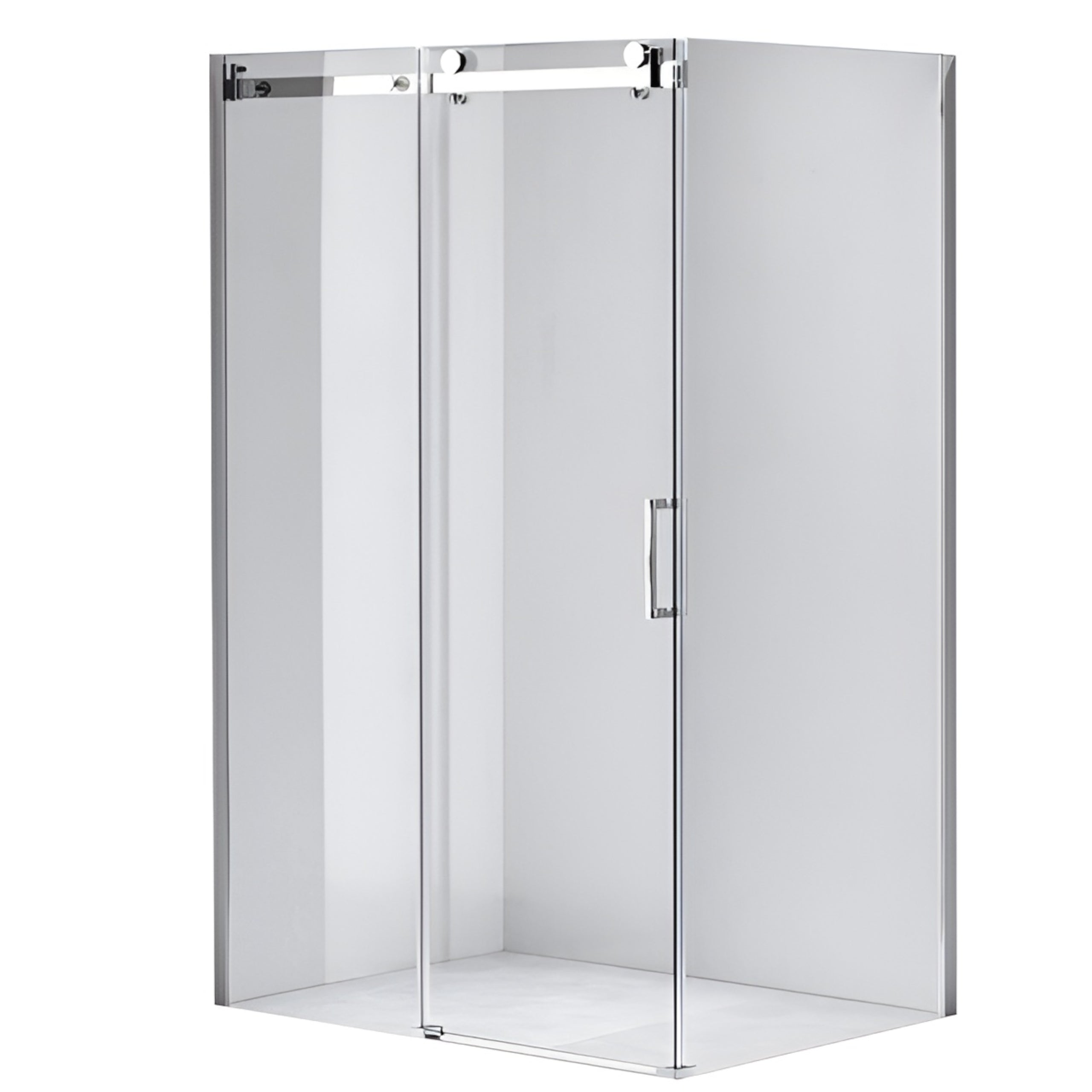 KABINA PRYSZNICOWA PROSTOKĄTNA KZ203A CHROM 100x80 CM KZ203A-100X80