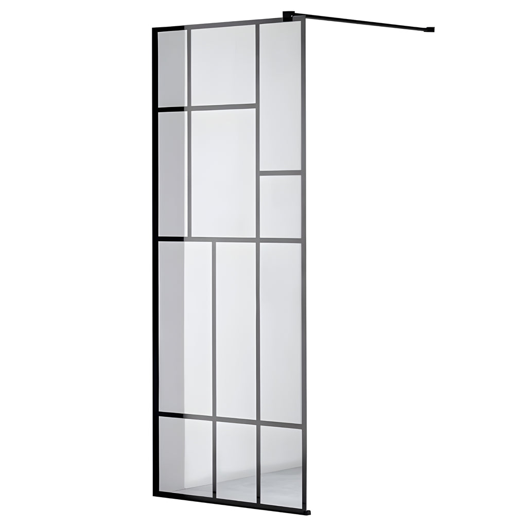 ŚCIANKA PRYSZNICOWA SH05E CZARNA 110 CM 8 MM SH05E-BL-110