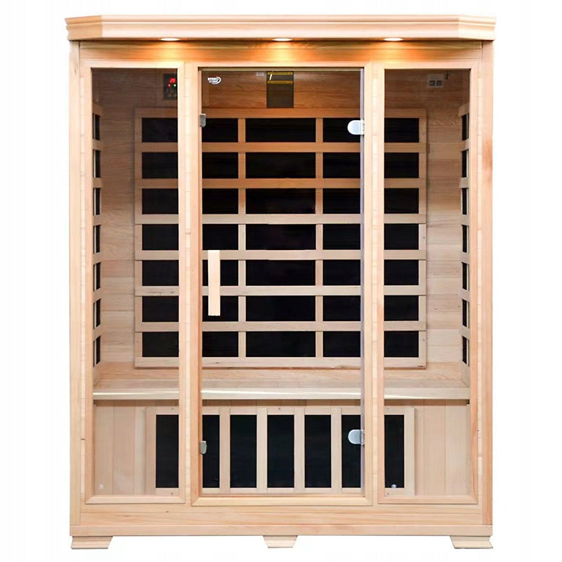 SAUNA SUCHA INFRARED NISKOTEMPERATUROWA LAHTI3 3-4 OSOBOWA 153x125 CM LAHTI3