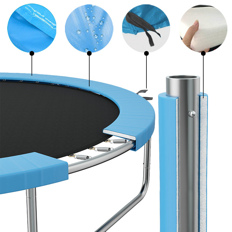 TRAMPOLINA OGRODOWA DLA DZIECI ZUMA 8FT CZARNO/NIEBIESKA 244 CM 8FT-ZUMA-244