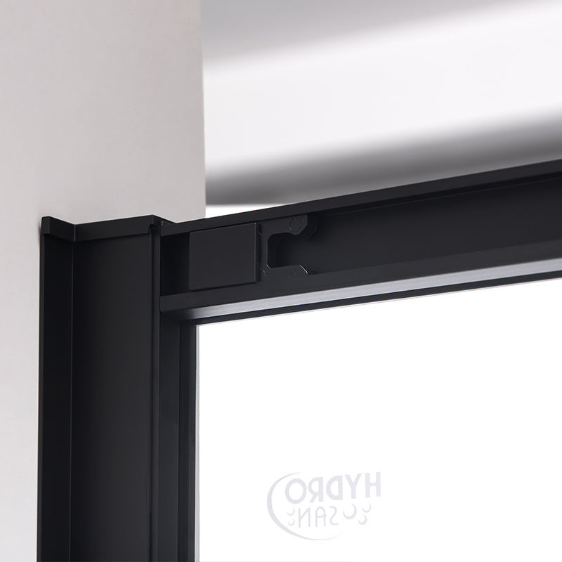 DRZWI PRYSZNICOWE SUPER SLIM NOVA CZARNE 100 CM 6 MM NOVA-BL-100