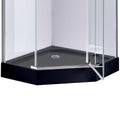 BRODZIK PRYSZNICOWY PIĘCIOKĄTNY WYSOKI SXL07B CZARNY 90x90 CM SXL07B-BL-90