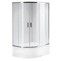 KABINA PRYSZNICOWA Z BRODZIKIEM MAJA LEWA CHROM 115x85 CM 5 MM MAJA-CH-L-115X85