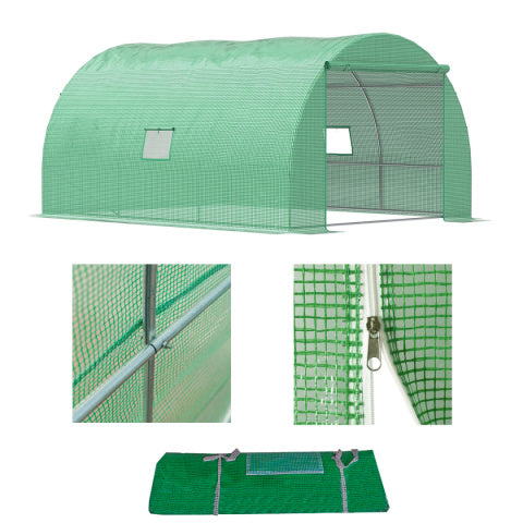 Tunel foliowy 6m2 ogrodowy szklarnia folia 3x2m TF03G ZIELONY TF03G-3X2-GREEN