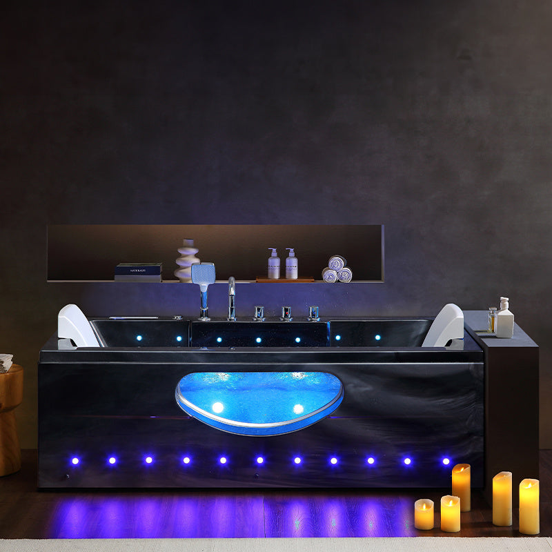 WANNA SPA Z HYDROMASAŻEM IRIS CZARNA FALA 933B 160x84 CM IRIS-933B-BL-W