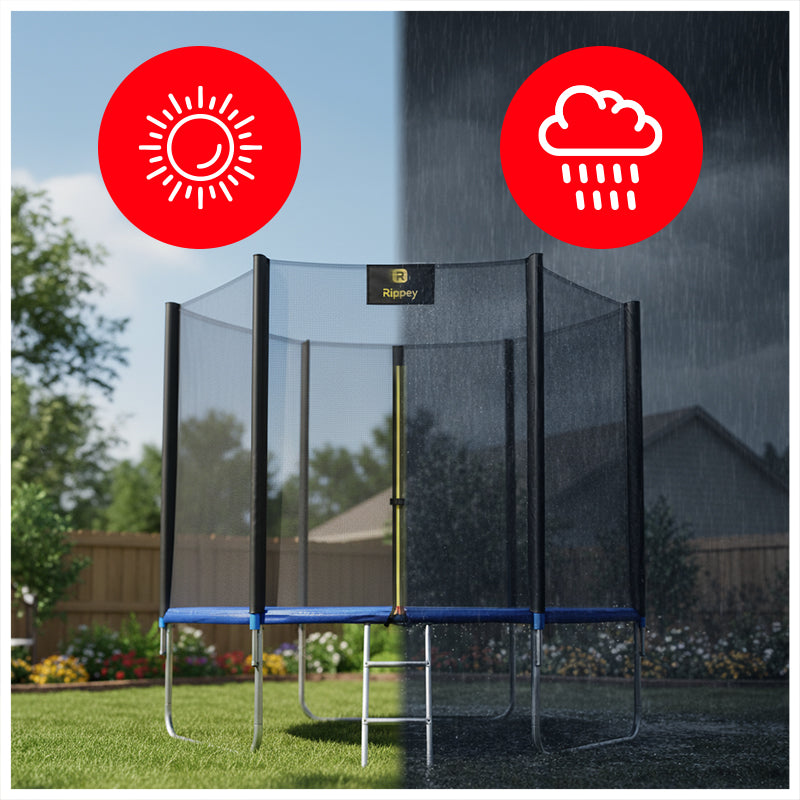 TRAMPOLINA OGRODOWA DLA DZIECI SKY 10FT CZARNO/NIEBIESKA 305 CM 10FT-SKY-305