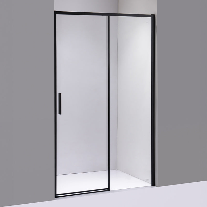 DRZWI PRYSZNICOWE SUPER SLIM NOVA CZARNE 110 CM 6 MM NOVA-BL-110