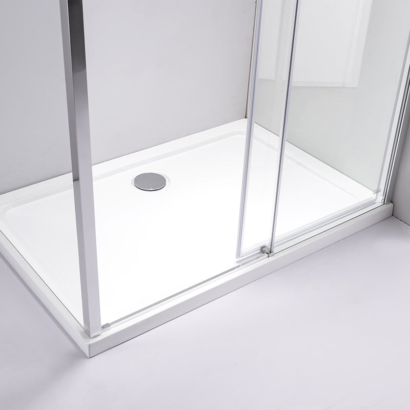 KABINA PRYSZNICOWA PROSTOKĄTNA SUPER SLIM NOVA CHROM 90x80 CM 6 MM NOVA-CH-90X80