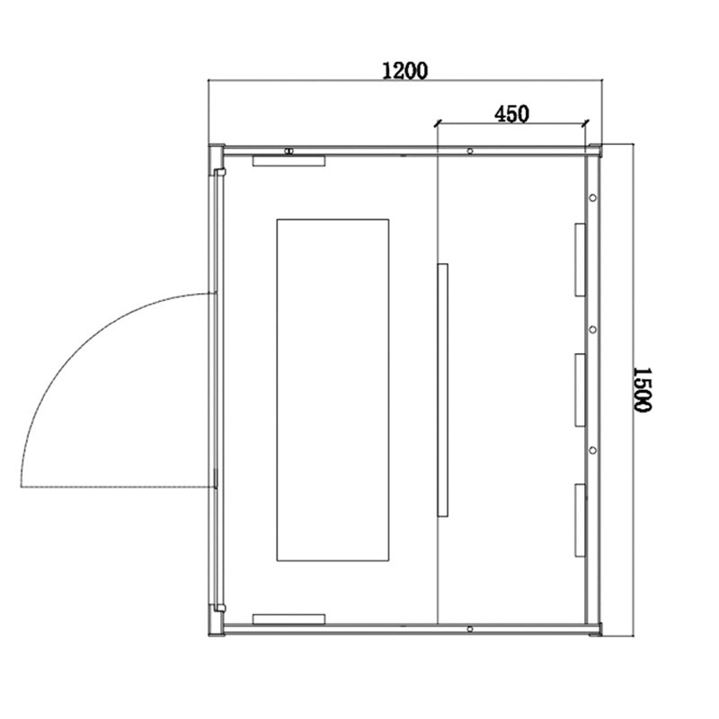 SAUNA SUCHA INFRARED NISKOTEMPERATUROWA ALTA3 3-4 OSOBOWA 150x120 CM ALTA3