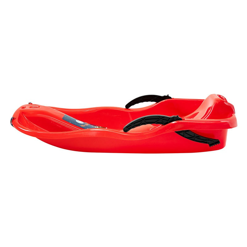 SANKI DZIECIĘCE Z HAMULCEM ŚLIZG PLASTIKOWY SKIPPER CZERWONE SKIPPER-RD