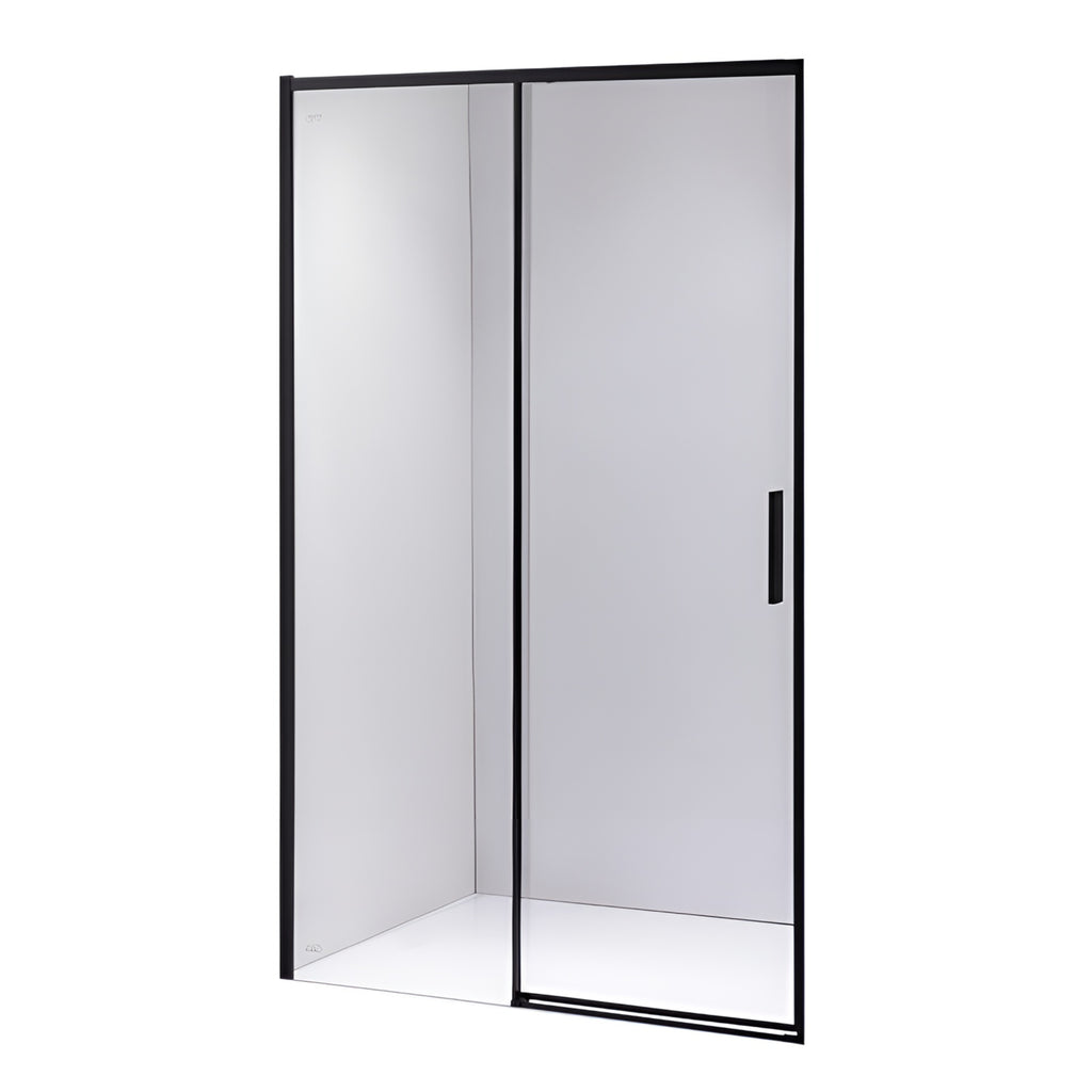 DRZWI PRYSZNICOWE SLIM NOVA NOVA CZARNE 120 CM 6 MM NOVA-BL-120