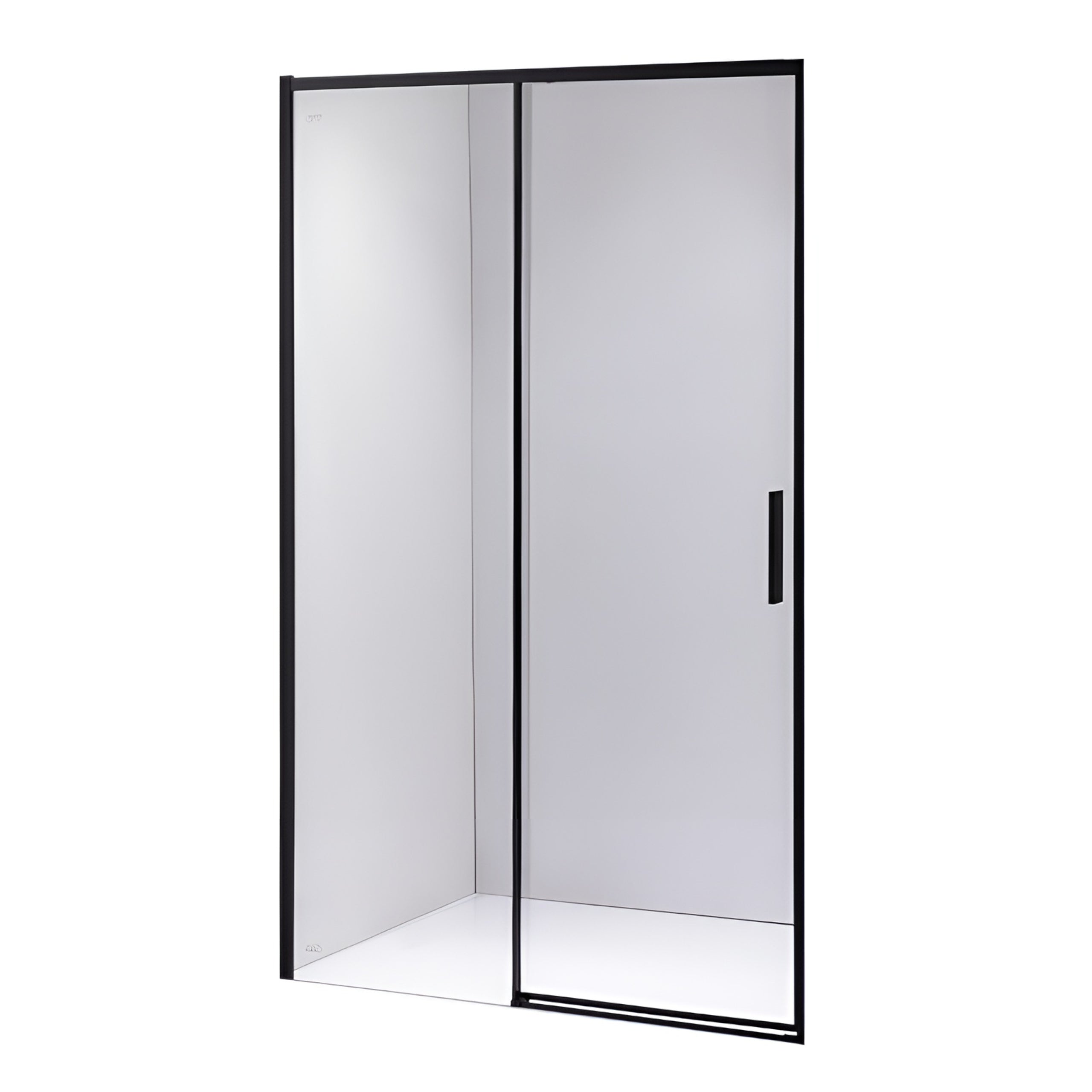 DRZWI PRYSZNICOWE SLIM NOVA NOVA CZARNE 120 CM 6 MM NOVA-BL-120