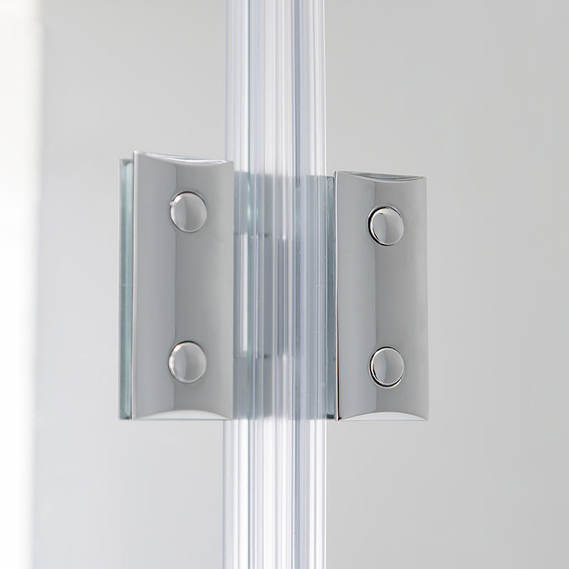 KABINA PRYSZNICOWA PÓŁOKRĄGŁA KZ92B CHROM 90x90 CM KZ92B-90