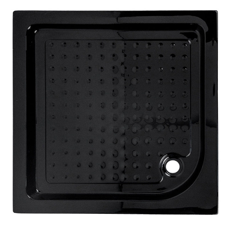 KABINA PRYSZNICOWA KWADRATOWA + BRODZIK KZ08D/SXL02C CZARNA/CZARNY 100x100 KZ08D-BL+SXL02C-BL