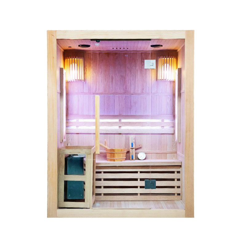 SAUNA FIŃSKA WYSOKOTEMPERATUROWA Z PIECEM KEMI3/HARVIA 3-4 OSOBOWA 150x120 KEMI3