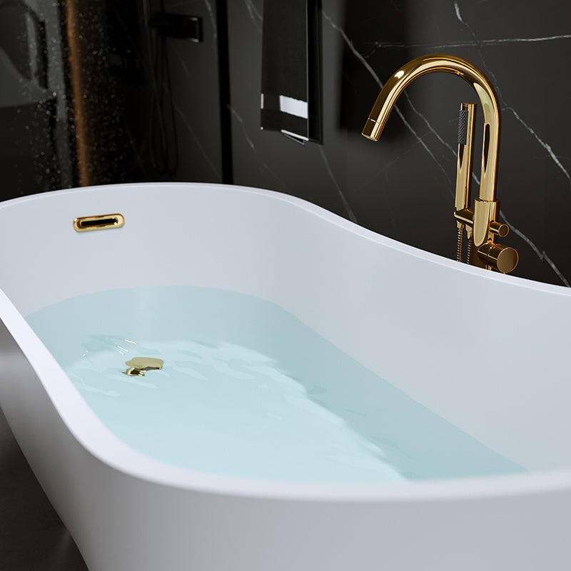 WANNA WOLNOSTOJĄCA FORTE 520C BIAŁA PRZELEW ZŁOTY 170x75 CM FORTE-520C-P-GL