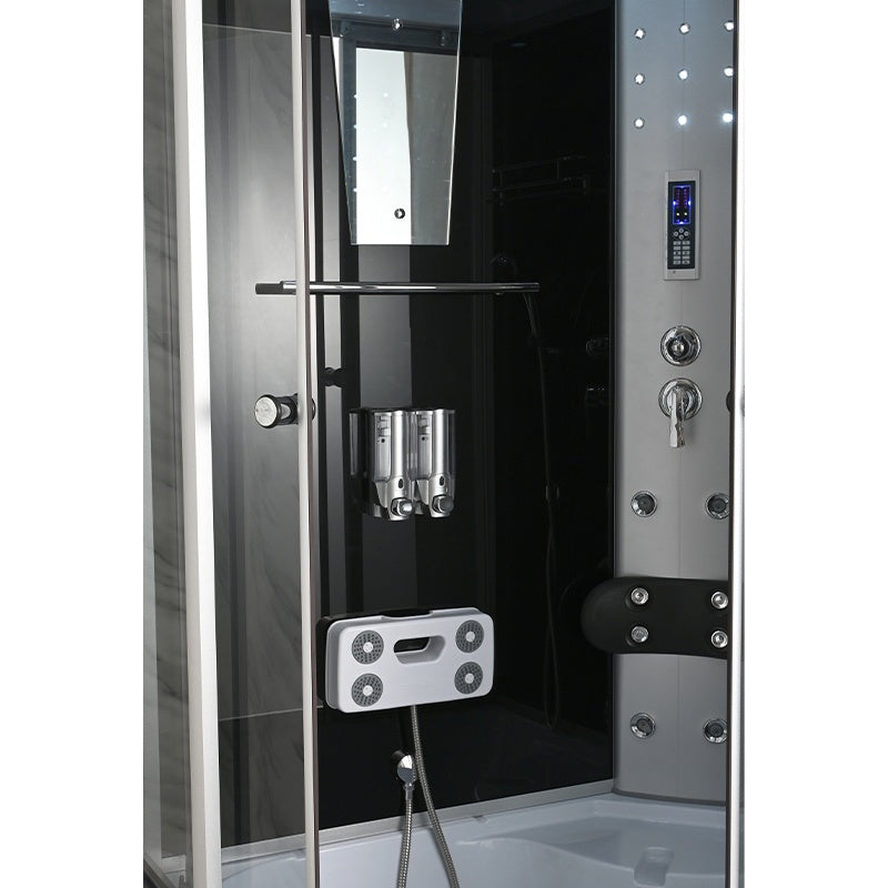 KABINA PRYSZNICOWA Z HYDROMASAŻEM I SAUNĄ WSH7106RS PRAWA 120x80 CM WSH7106RS-120X80