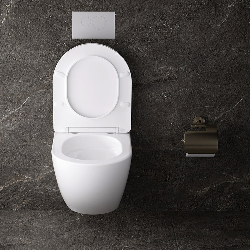 MISKA WC WISZĄCA TORNADO NERO-WH-03 BIAŁA DESKA WOLNOOPADAJĄCA DUROPLAST NERO-WH-03