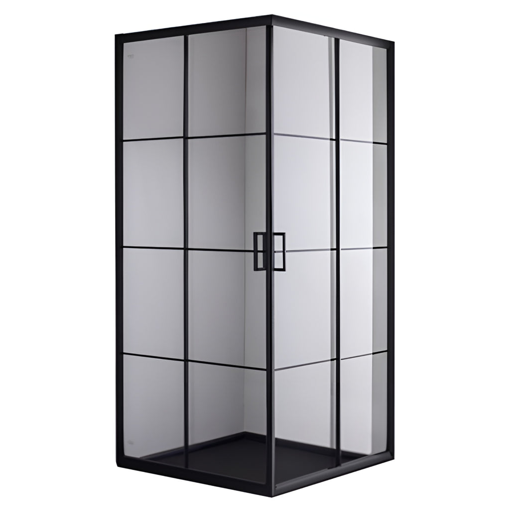 KABINA PRYSZNICOWA KWADRATOWA BL32A CZARNA 80x80 CM BL32A-80