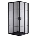 KABINA PRYSZNICOWA KWADRATOWA BL32A CZARNA 80x80 CM BL32A-80