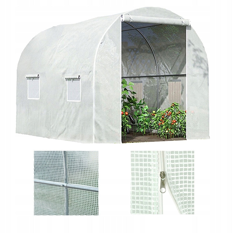TUNEL OGRODOWY FOLIOWY SZKLARNIA 4m2 TF02W 2x2m BIAŁY TF02W-2X2-WHITE