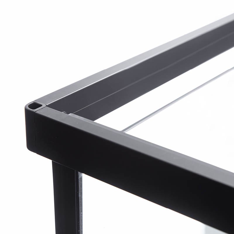 KABINA PRYSZNICOWA PROSTOKĄTNA BS16A CZARNA 100x90 CM BS16A-100X90