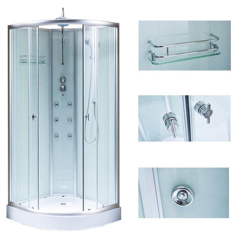 KABINA PRYSZNICOWA Z HYDROMASAŻEM WSH7703B 90x90 CM WSH7703B-90
