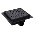 ODPŁYW LINIOWY KWADRATOWY DL06 WAVE G5 CZARNY 15x15 CM DL06-WAVE-G5-BL15