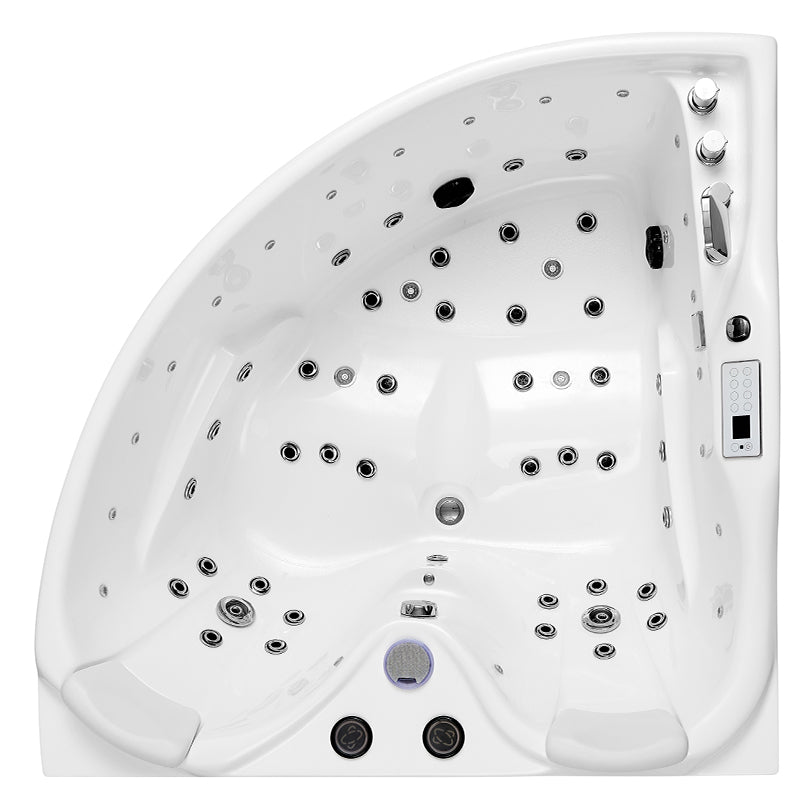 WANNA Z HYDROMASAŻEM ROMA 764 PRAWA BIAŁA 150x150 CM ROMA-764-P-150