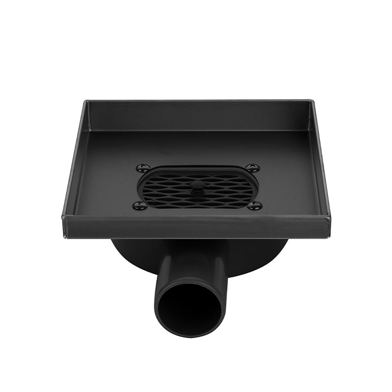ODPŁYW LINIOWY KWADRATOWY OBROTOWY DL07 360 FIX G1 CZARNY 15x15 CM DL07-360-FIX-G1-BL15