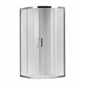 KABINA PRYSZNICOWA PÓŁOKRĄGŁA KZ101B CHROM 90x90 CM KZ101B-90