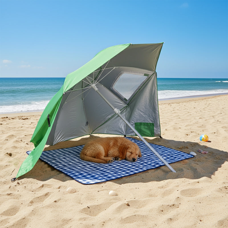 PARASOL PLAŻOWY OGRODOWY BALKONOWY TRITON 1B ZIELONY 180 CM TRITON-1B-GREEN